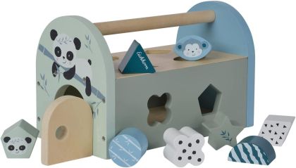 Дървена детска играчка за сортиране на формички - Eichhorn