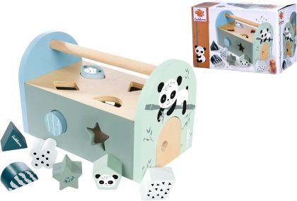 Дървена детска играчка за сортиране на формички - Eichhorn