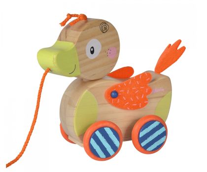 Дървена играчка за дърпане - Пате - Eichhorn