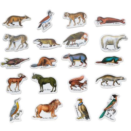 Магнити с животни по дизайн на Природонаучения музей във Франция - Vilac