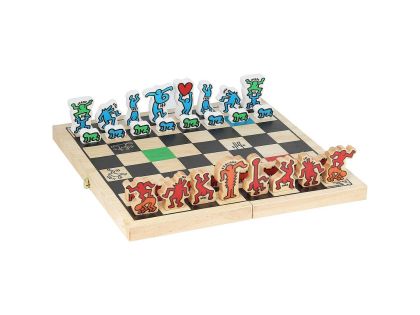 Дървена игра на шах по дизайн на Кийт Харинг - Vilac