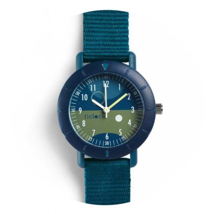 Кварцов часовник - Синьо-зелен - Djeco