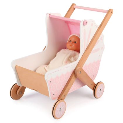 Детска дървена количка за кукли 3 в 1 - BIGJIGS