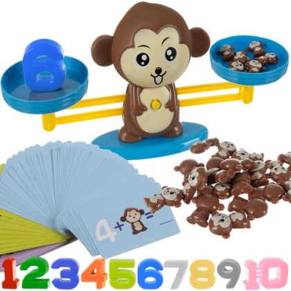 Образователна игра маймуна, везна за баланс - Iso Trade