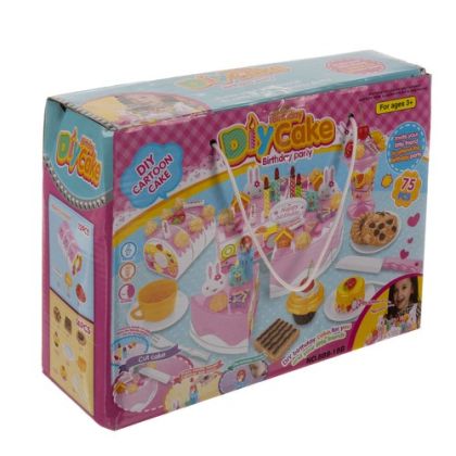 Детска играчка - торта за рожден ден, комплект със 75 части - Kruzzel