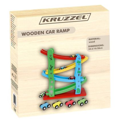 Дървена писта за колички - Kruzzel
