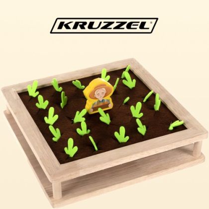 Дървен пъзел ферма - 132 части - Kruzzel
