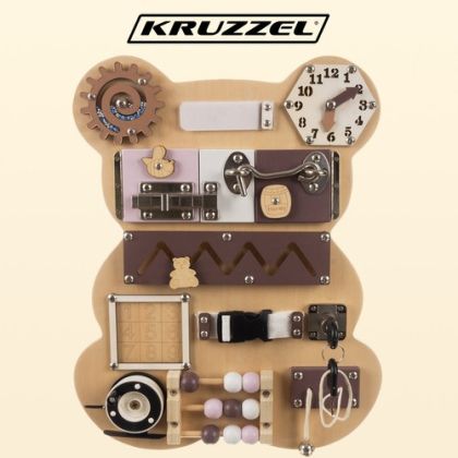 Интерактивна дъска с активности - плюшено мече - Kruzzel