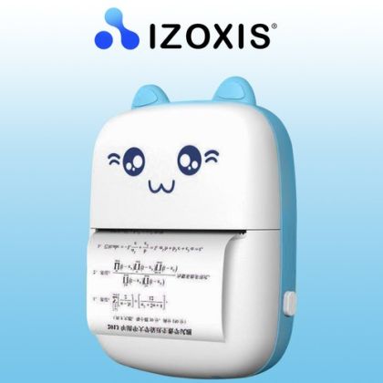 Мини термичен принтер на снимки с Bluetooth и 11 печатни ролки хартия - Izoxis