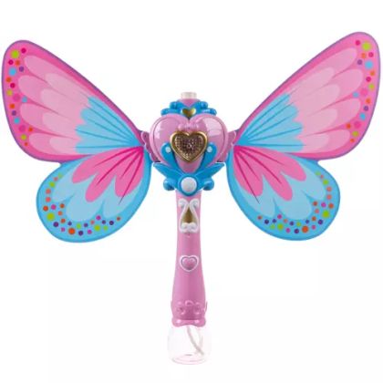 Забавна играчка за сапунени мехури във формата на пеперуда + LED подсветка - Kruzzel