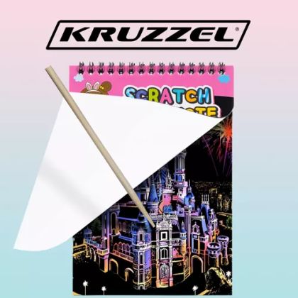Творчески комплект листове за изтриване + дървена писалка - Kruzzel