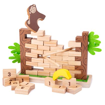 Игра за редене с дървени тухли - 50бр