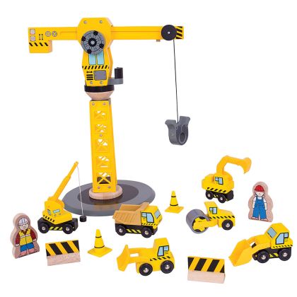 Кран Big Yellow Crane&Construction Set
