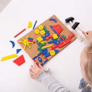 Bigjigs - Игра мозайка с чукче и пинчета