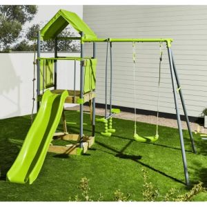 Green For Swing Set – Комплект с люлки и пързалка за игра - SONNE
