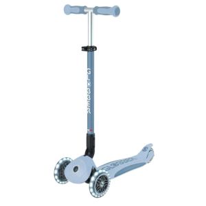 Тротинетка със седалка 5 в 1 GLOBBER GO UP DELUXE LIGHTS ECOLOGIC 360° - пастелно синя