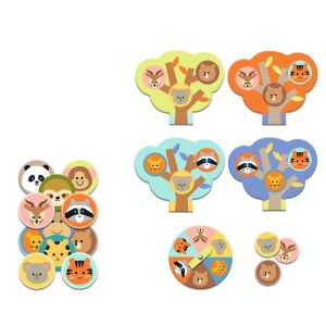 Комплект от 5 образователни игри диви животни - Djeco