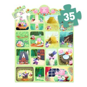 Пъзел трите малки прасенца 35 части - Djeco