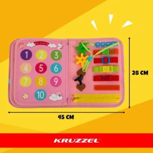 Детска тиха книжка розова - Kruzzel
