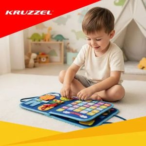 Детска тиха книжка синя - Kruzzel