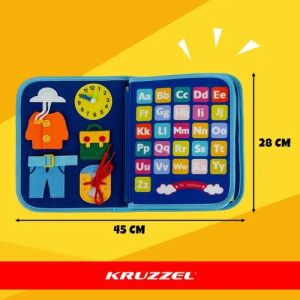 Детска тиха книжка синя - Kruzzel