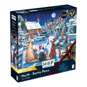 Пъзел с едри части 500 - Дядо Коледа с лапички - The House of Puzzles