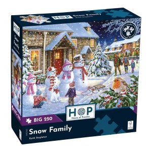 Пъзел с едри части 250 - Снежно семейство - The House of Puzzles