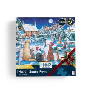 Пъзел с едри части 500 - Дядо Коледа с лапички - The House of Puzzles