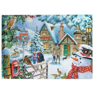 Пъзел 1000 части – През погледа на снежния човек – The House of Puzzles