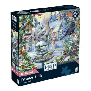 Пъзел с едри части 500 - Зимни птици – The House of Puzzles