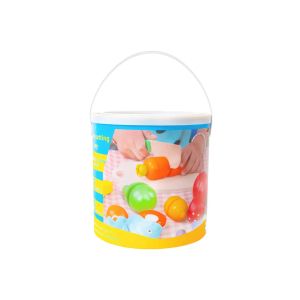 Дървени играчки за готвене - Плодове и зеленчуци с кофа