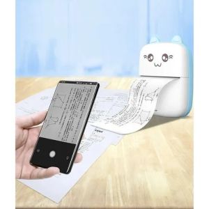 Мини термичен принтер на снимки с Bluetooth и 11 печатни ролки хартия - Izoxis