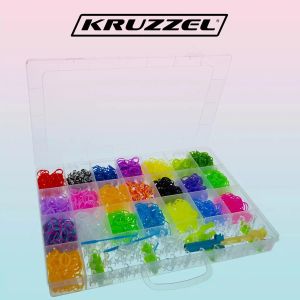 Творчески комплект - изплети си сам гривнички от 4400 бр. ластици - Kruzzel