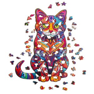 Дървен пъзел - Котка
