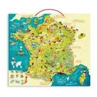 Vilac - Детска магнитна пъзел карта на Франция
