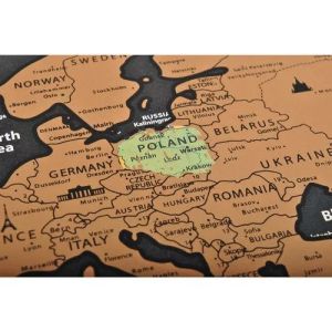 Скреч карта на света съз знамена
