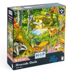 Пъзел с едри части 500 - Поляна край реката – The House of Puzzles