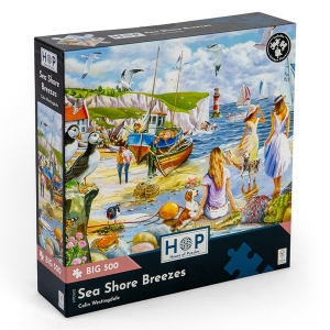 Пъзел с едри части 500  - Бриз край брега – The House of Puzzles