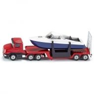 Siku - Комплект камионче и лодка Low loader with boat