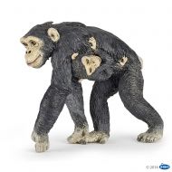 Papo - Фигурка за колекциониране и игра - Шимпанзе с бебенце