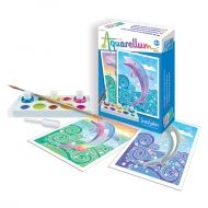 Sentosphere - Творчески комплект за оцветяване с акварелни бои - Делфини