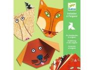 Djeco - Творчески комплект оригами - Лица на животни