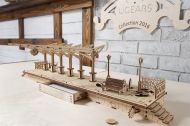 Ugears - 3D Дървен пъзел гара