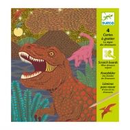 Djeco - Детски скреч карти - Светът на динозаврите