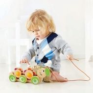 hape, дървена, играчка, за, дърпане, гъсеница, гъсеничка, слънчогледи, игра, игри, играчки