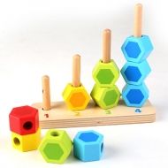 hape, дървена, играчка, за, нанизване, части, кули, игра, игри, играчки