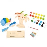 hape, твори, играй, оцвети, дървени, части, тропически, остров, декорация, игра, игри, играчка, играчки