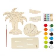 hape, твори, играй, оцвети, дървени, части, тропически, остров, декорация, игра, игри, играчка, играчки