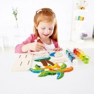 hape, твори, играй, оцвети, дървени, части, тропически, остров, декорация, игра, игри, играчка, играчки