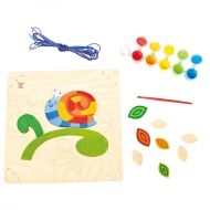 Hape - Творчески комплект - Веселият охлюв - Оцвети и играй